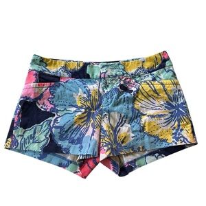 Lilly Pulitzer Ellie Pop Up Bright Floral Big Flirt Chino Shorts Sz.4